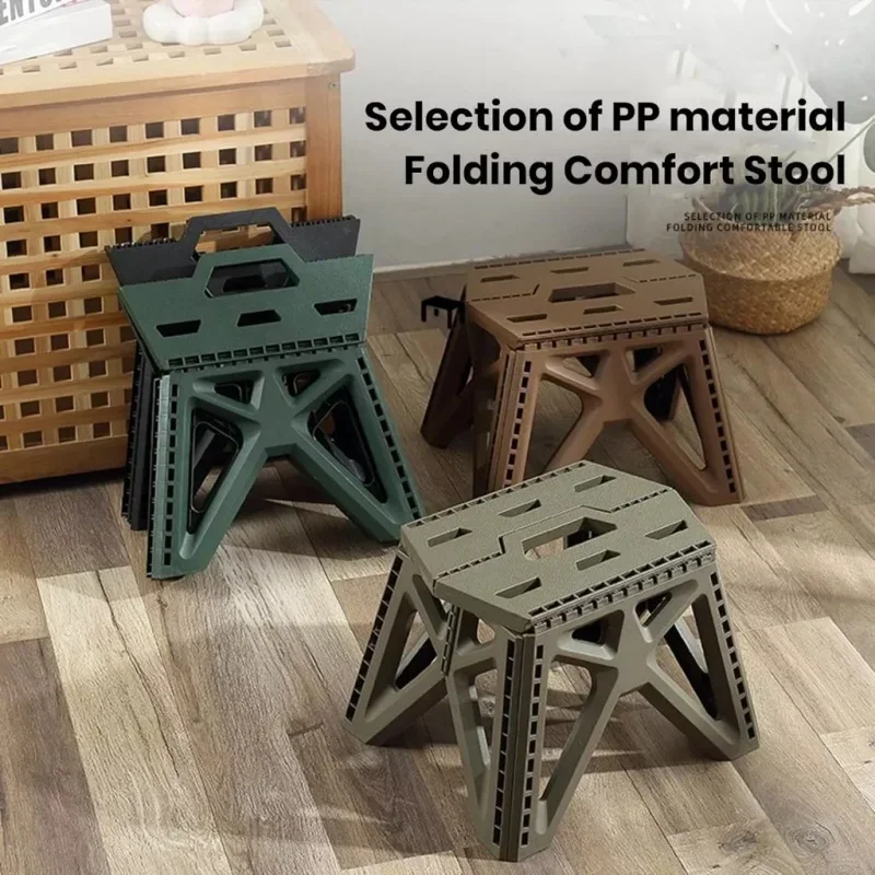 Kids Outdoor Folding Chair - Portable Folding Chair Handheld Plastic Outdoor