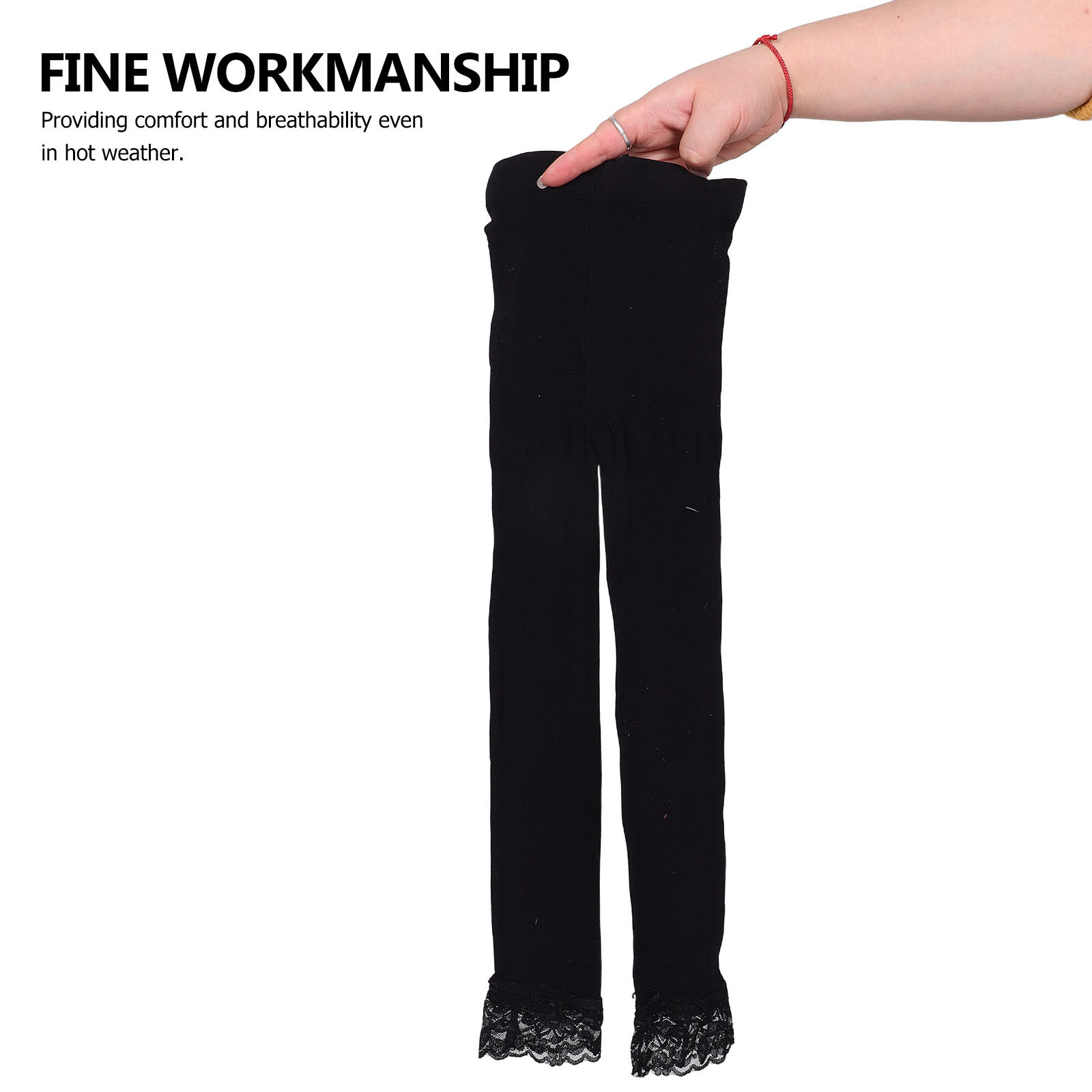 Kids Outdoor Yoga - Kids Lace Trim Leggings for Girls