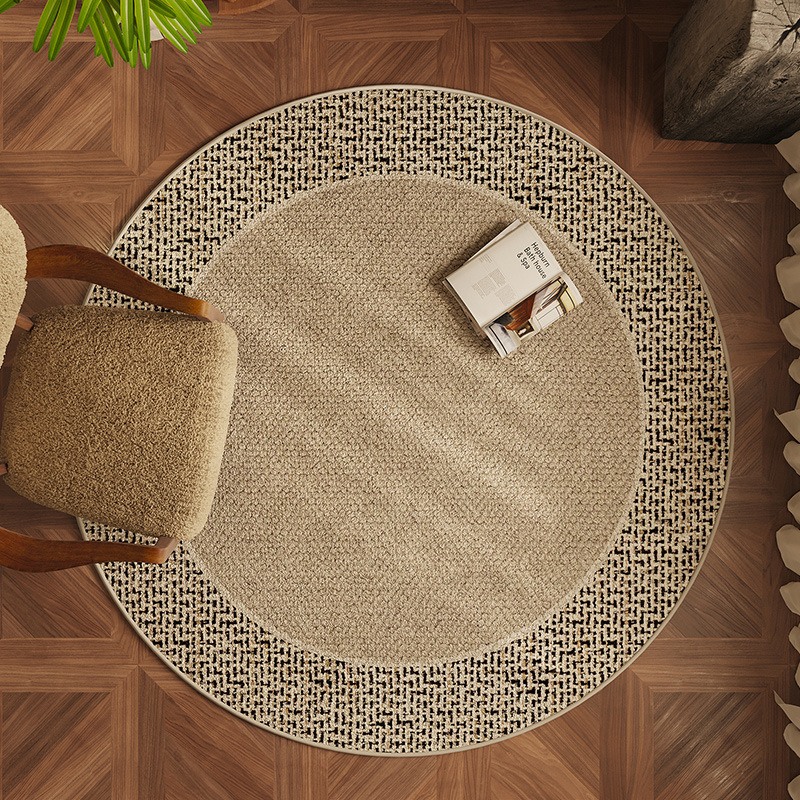 Kids Outdoor Lounge - VIKAMA Round Office Carpet, European-Style Living