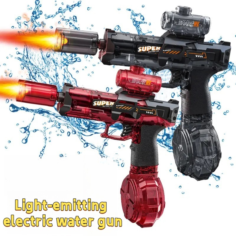 Kids Outdoor Storage - Led Light Emitting Electric Water Gun