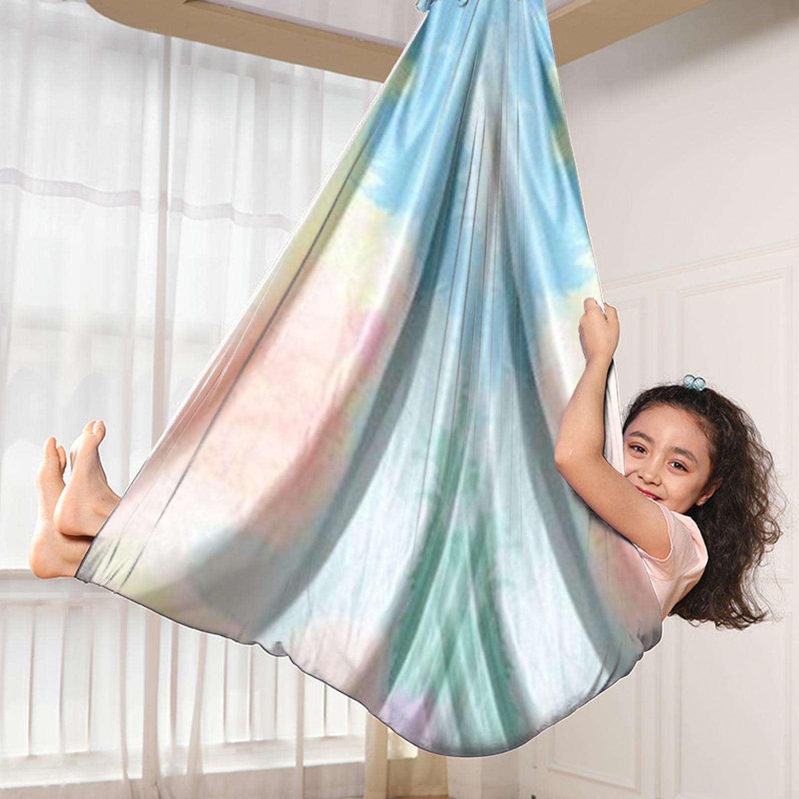 Kids Outdoor Yoga - Aerial Yoga Towel Swing Children Elastic