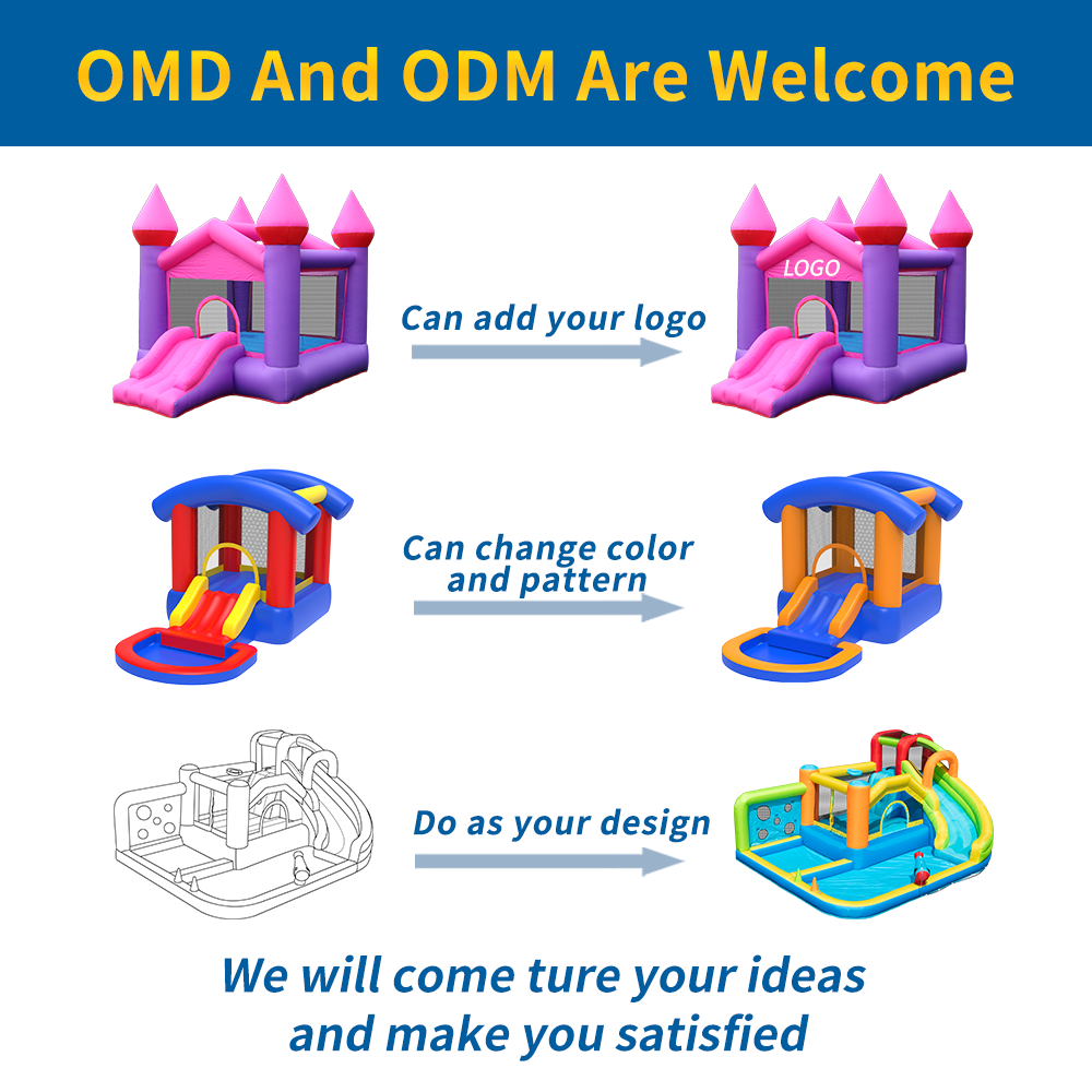 Custom Design NewTime Bouncing - Kids Outdoor Jump House ulasan dan harga