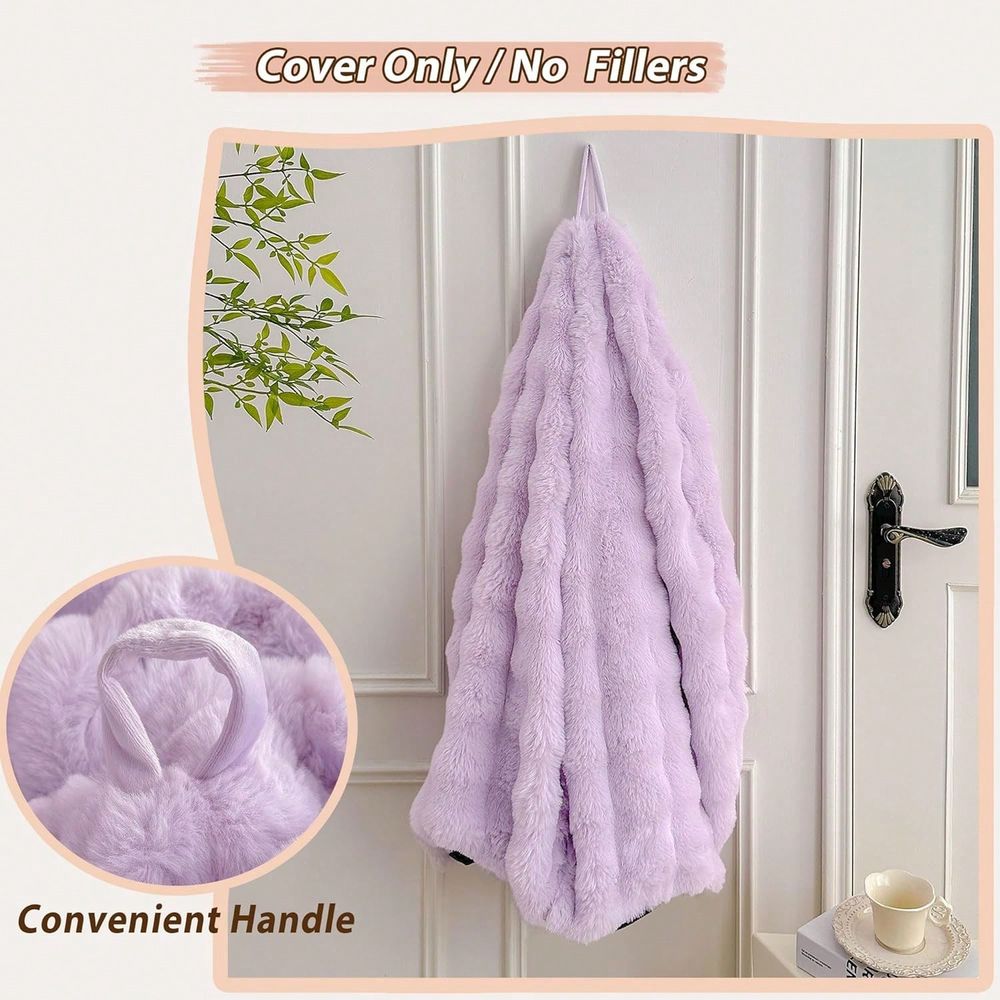 Faux Rabbit Fur Bean Bag Cover - Kids Outdoor Storage ulasan dan harga