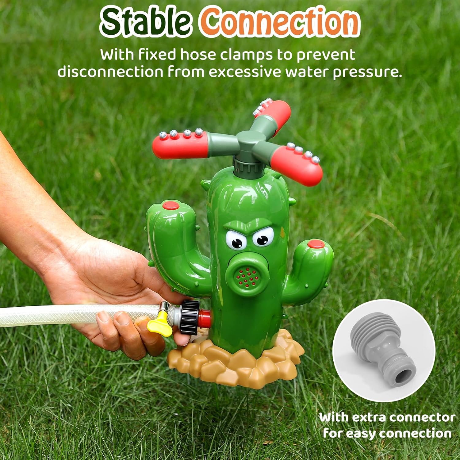 Water Spray Toy Cactus Sprinkl - Kids Outdoor Yard Toys ulasan dan harga