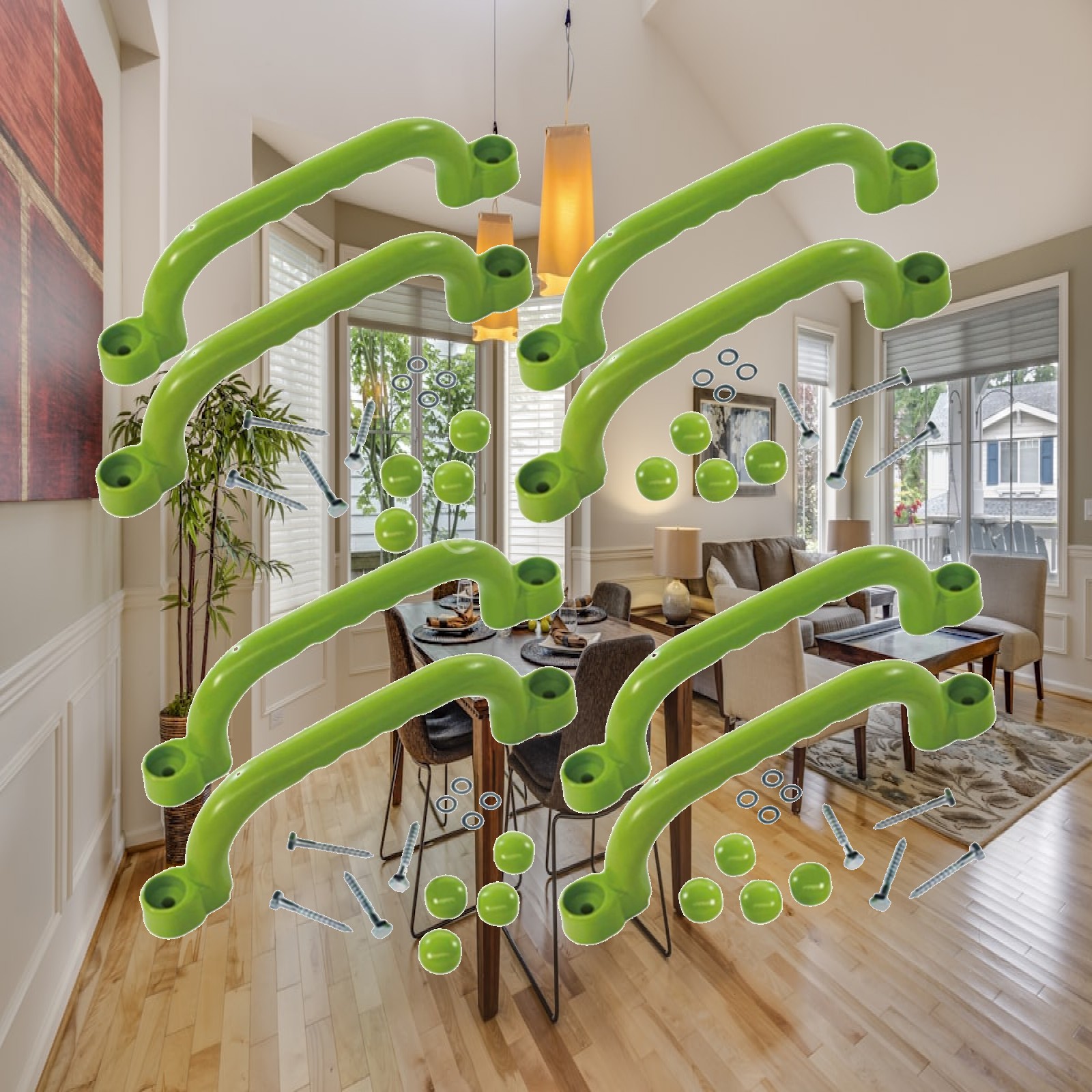 8x Climbing Handles Children G - Kids Outdoor House Accessories ulasan dan harga