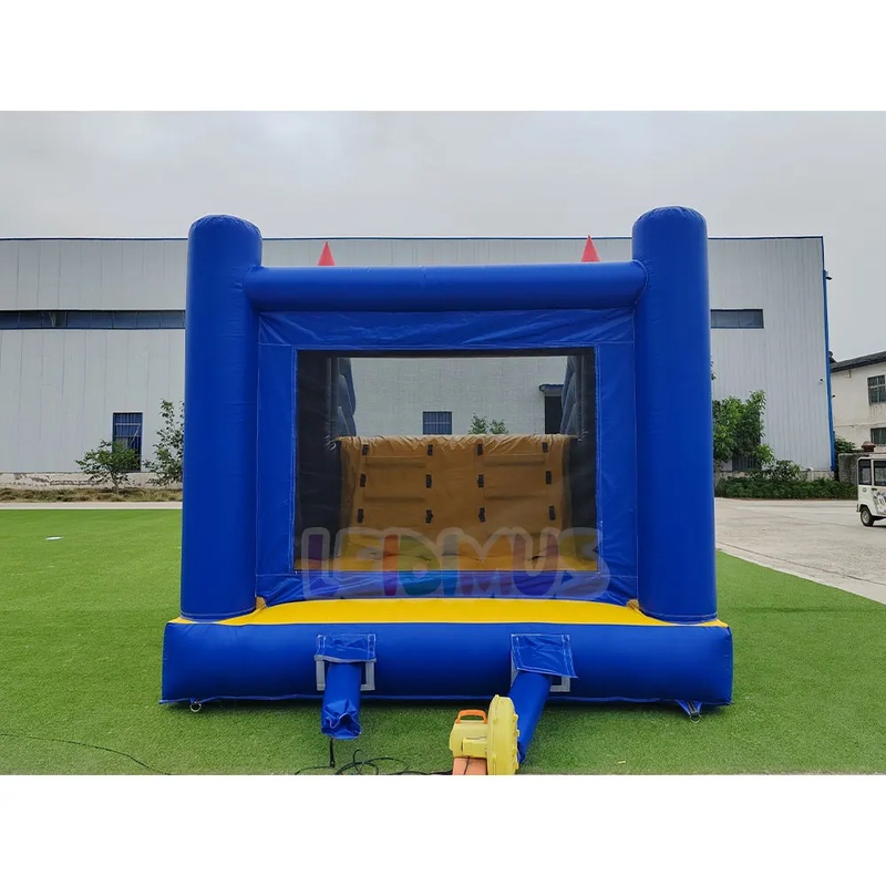 Commercial PVC Blue Yellow Inf - Kids Outdoor Jump House ulasan dan harga