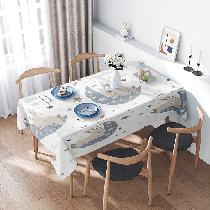 Space-themed tablecloth set wi - Kids Outdoor Dining Set ulasan dan harga