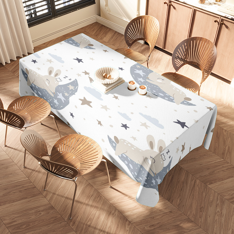 Space-themed tablecloth set wi - Kids Outdoor Dining Set ulasan dan harga