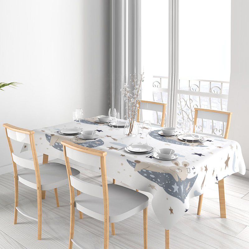 Space-themed tablecloth set wi - Kids Outdoor Dining Set ulasan dan harga