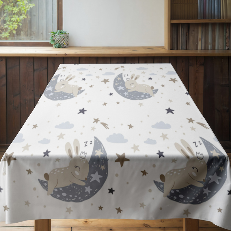 Space-themed tablecloth set wi - Kids Outdoor Dining Set ulasan dan harga