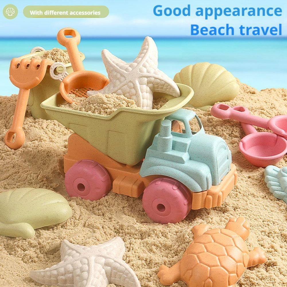 7Pcs Beach Sand Toys Set for C - Kids Outdoor Storage ulasan dan harga