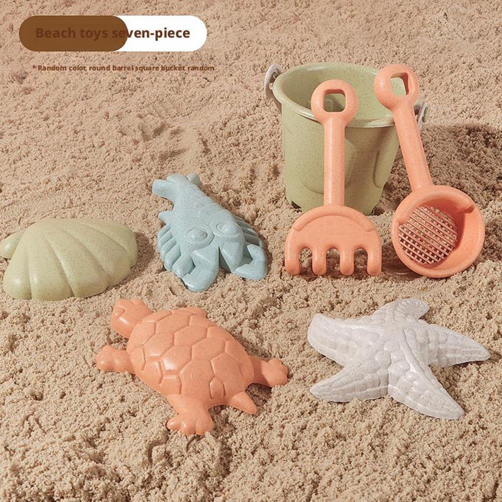 7Pcs Beach Sand Toys Set for C - Kids Outdoor Storage ulasan dan harga