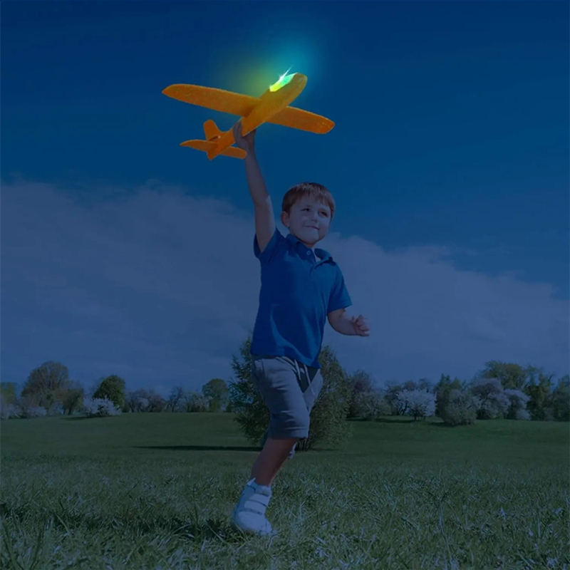 Electric Foam Plane Glider Han - Kids Outdoor Storage ulasan dan harga