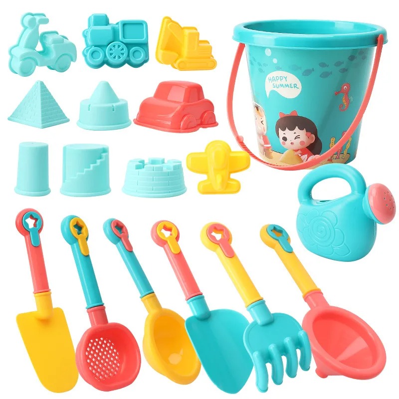 18PCS Beach Toy Set Bucket Sea - Kids Outdoor Storage ulasan dan harga