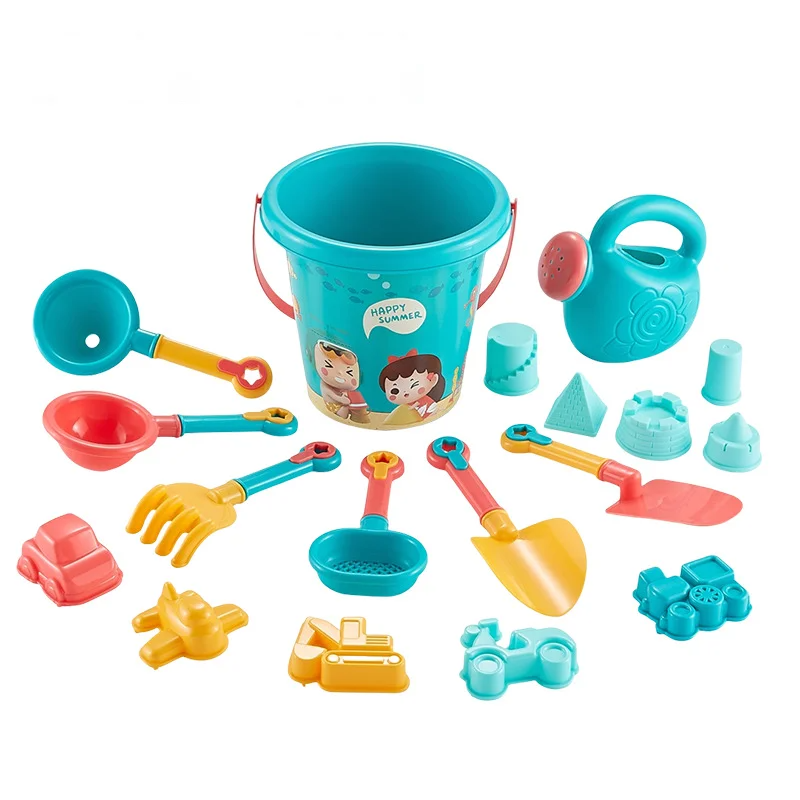 18PCS Beach Toy Set Bucket Sea - Kids Outdoor Storage ulasan dan harga