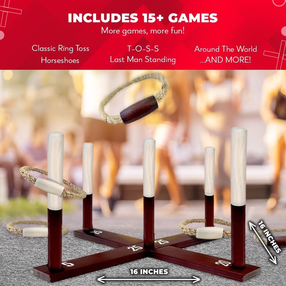 Ring Toss Game All Weather - E - Kids Outdoor Yard Toys ulasan dan harga