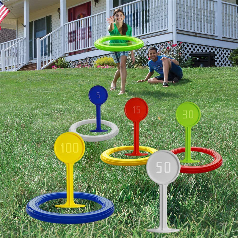 Plastic Ring Toss Game for Kid - Kids Outdoor Yard Toys ulasan dan harga