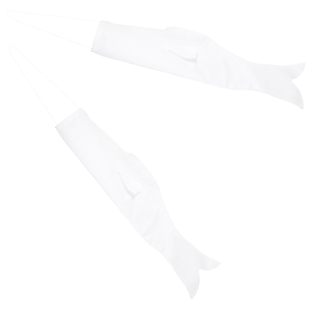 2Pcs Blank Cloth Carp Windsock - Kids Outdoor Decor ulasan dan harga