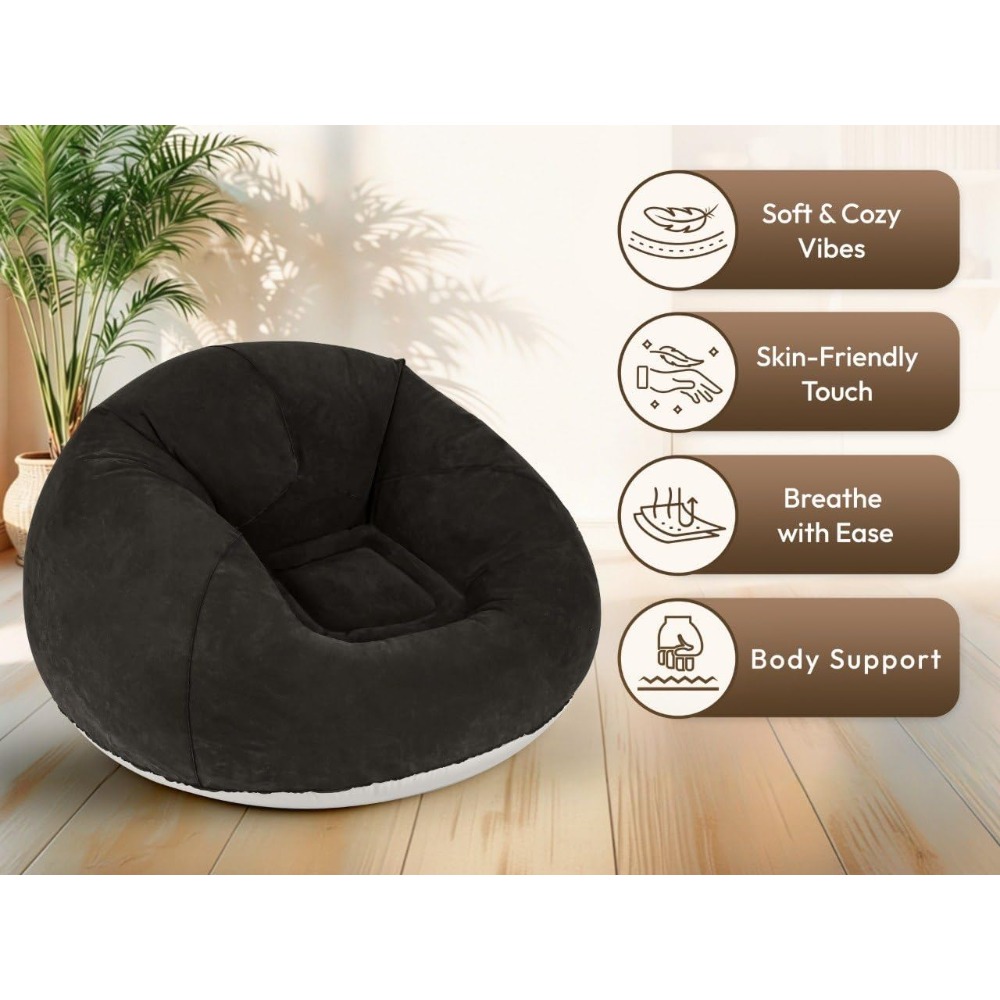 Inflatable Bean Bag Chair with - Kids Outdoor Folding Chair ulasan dan harga