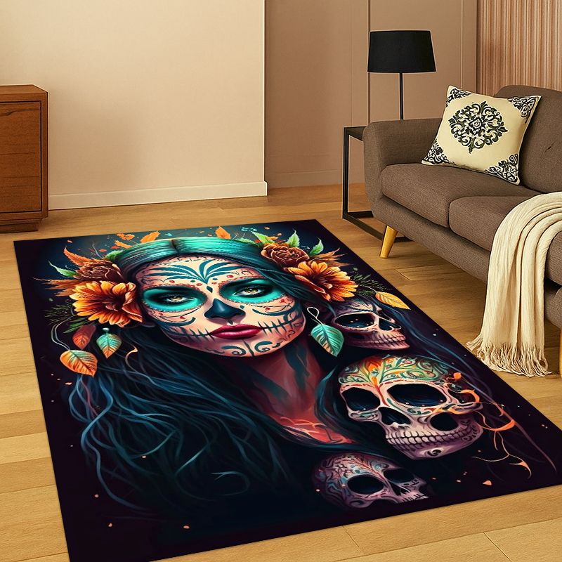 Gothic Skull Dead Girl Cartoon - Kids Outdoor Flooring ulasan dan harga