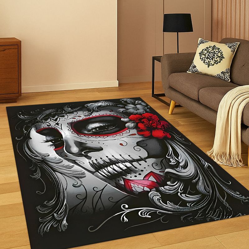 Gothic Skull Dead Girl Cartoon - Kids Outdoor Flooring ulasan dan harga