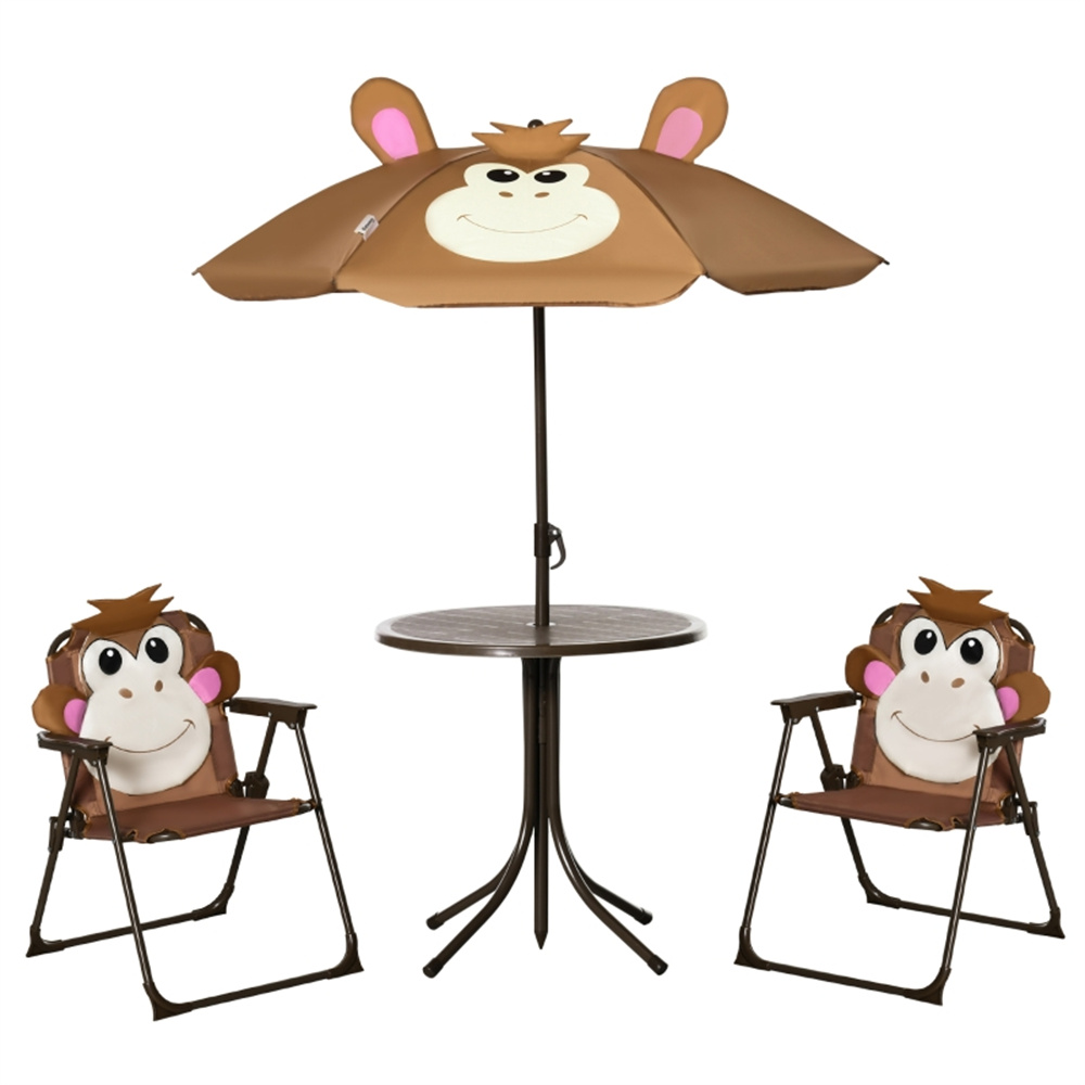 Cute Monkey Kids Patio Table C - Kids Outdoor Dining Set ulasan dan harga
