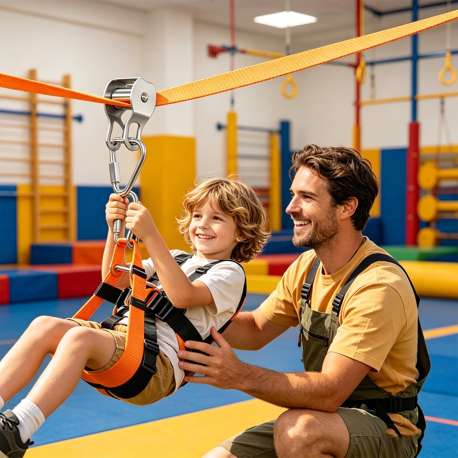 Zip Line for Kids Balance Fun  - Kids Outdoor Yard Toys ulasan dan harga
