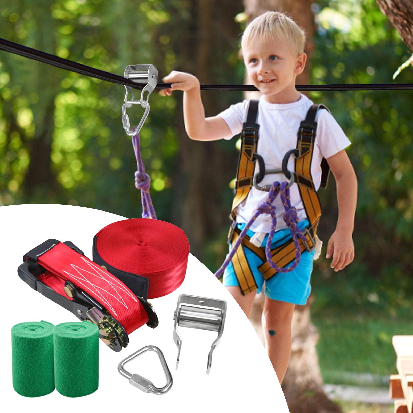 Zip Line for Kids Balance Fun  - Kids Outdoor Yard Toys ulasan dan harga