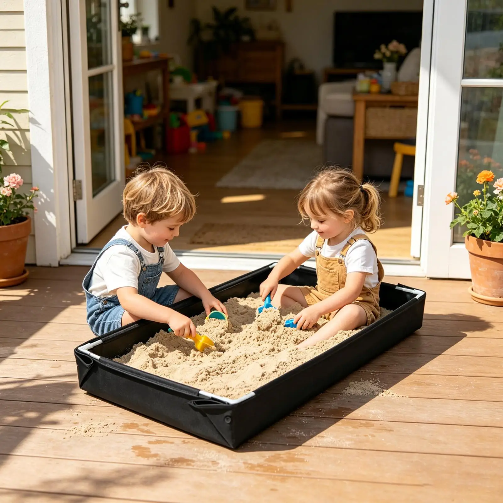 Foldable Sandbox Outdoor Water - Kids Outdoor Sandbox ulasan dan harga