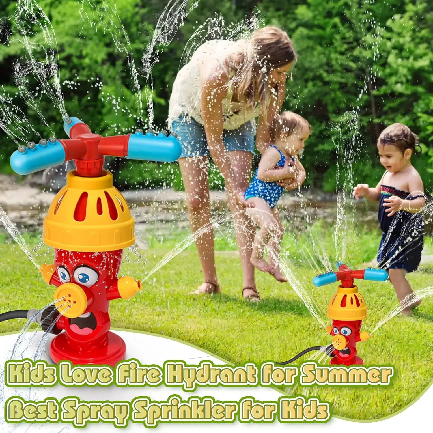 Water Spray Toy Hydrant Sprink - Kids Outdoor Yard Toys ulasan dan harga