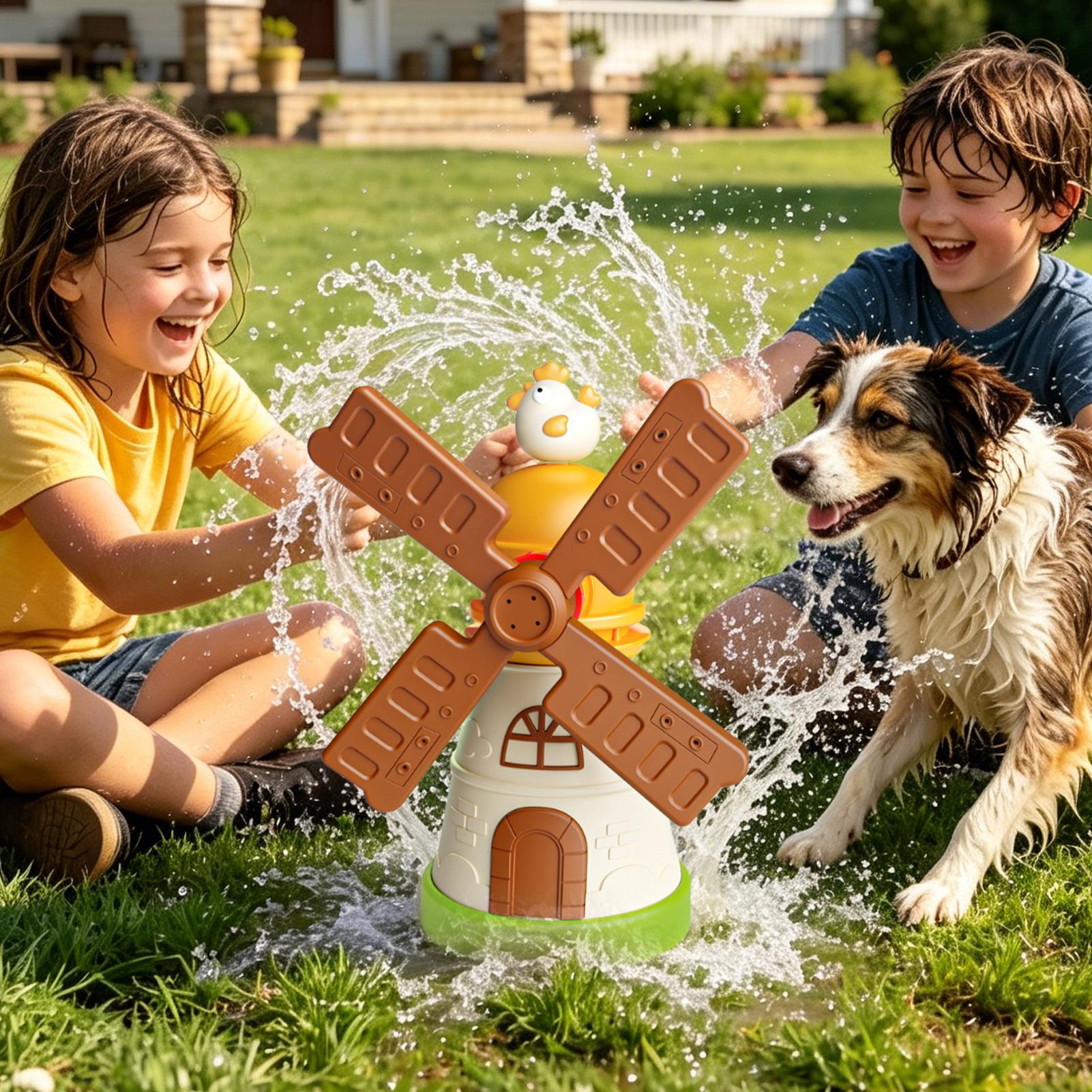 Kids Windmill Sprinkler Rotati - Kids Outdoor Yard Toys ulasan dan harga