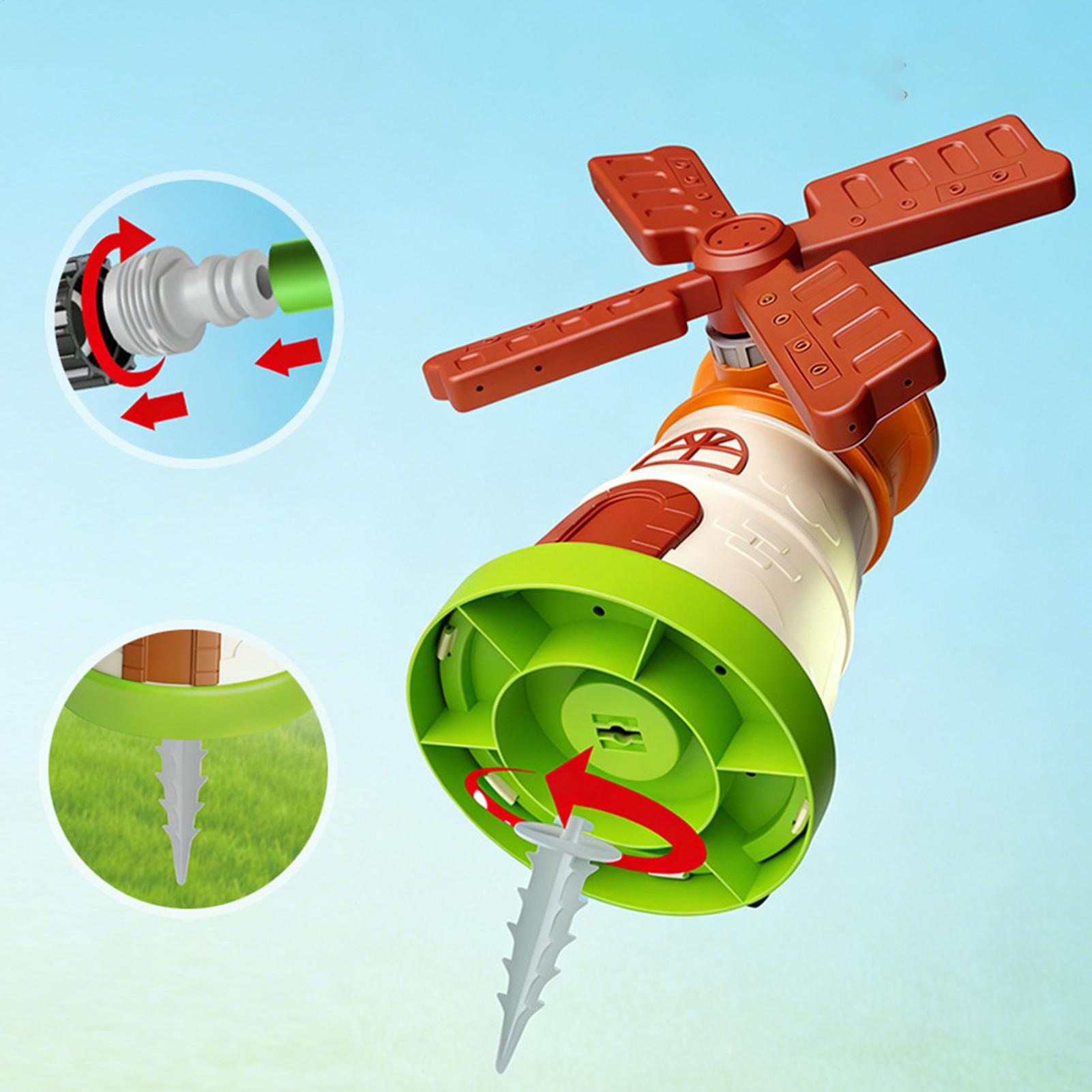 Kids Windmill Sprinkler Rotati - Kids Outdoor Yard Toys ulasan dan harga