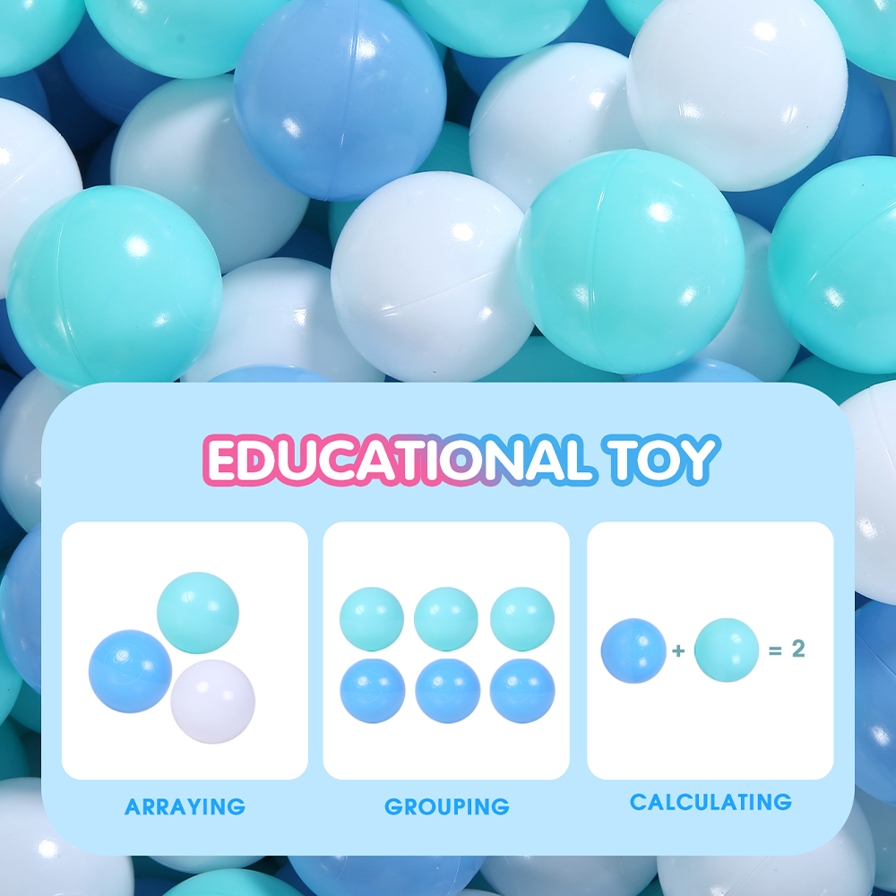 100Pcs Colors Plastic Balls Wa - Kids Outdoor House Accessories ulasan dan harga