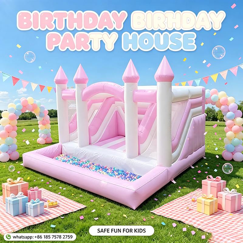 Inflatable Pink Princess Bounc - Kids Outdoor Jump House ulasan dan harga