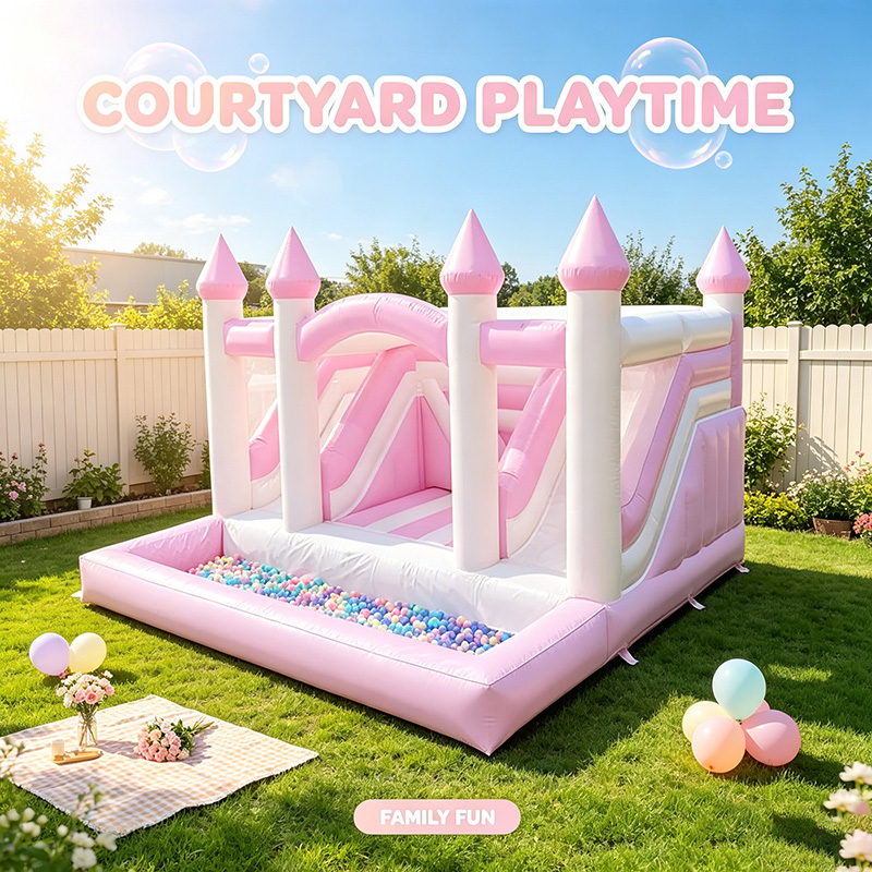 Inflatable Pink Princess Bounc - Kids Outdoor Jump House ulasan dan harga