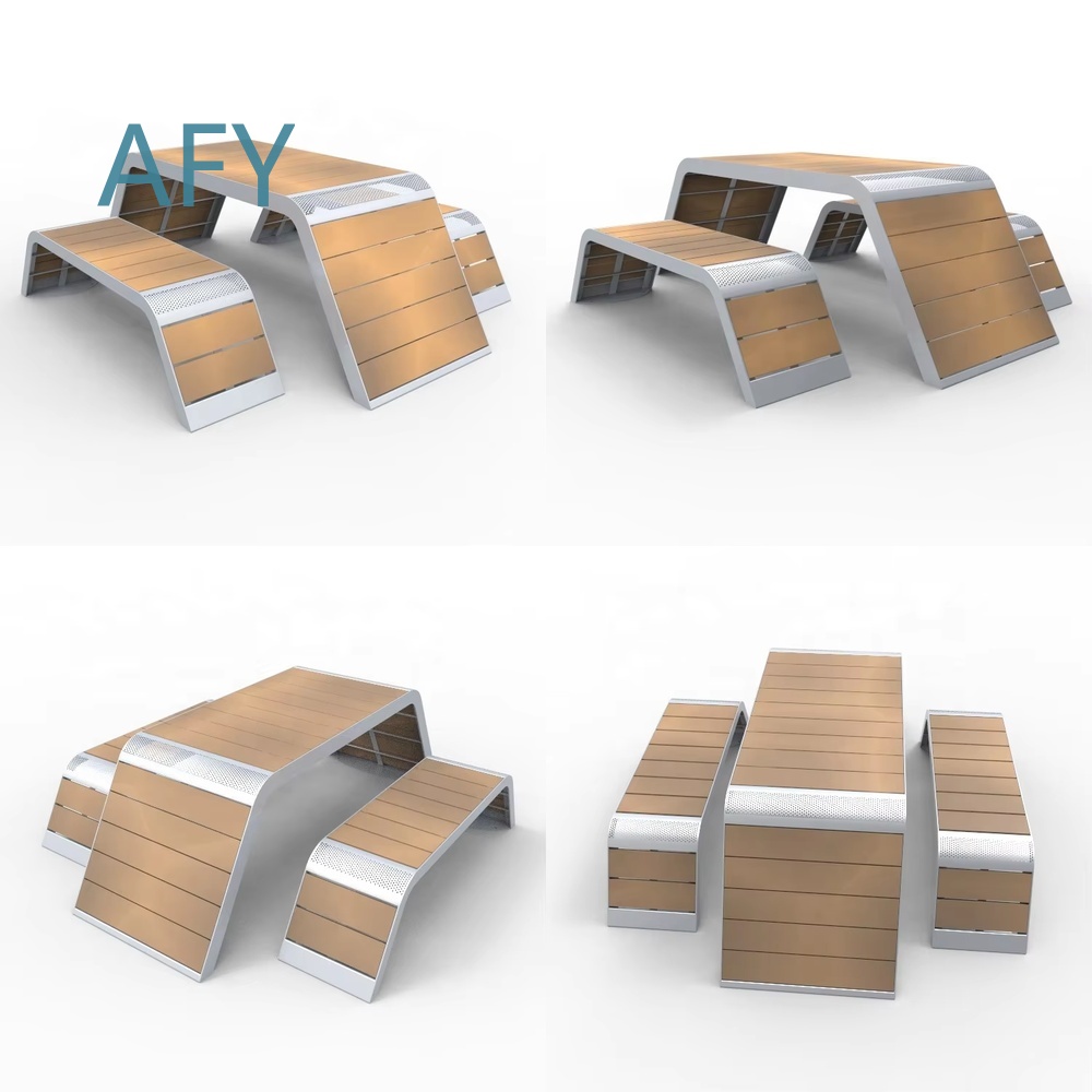 Outdoor Metal and WPC Picnic T - Kids Outdoor Dining Set ulasan dan harga
