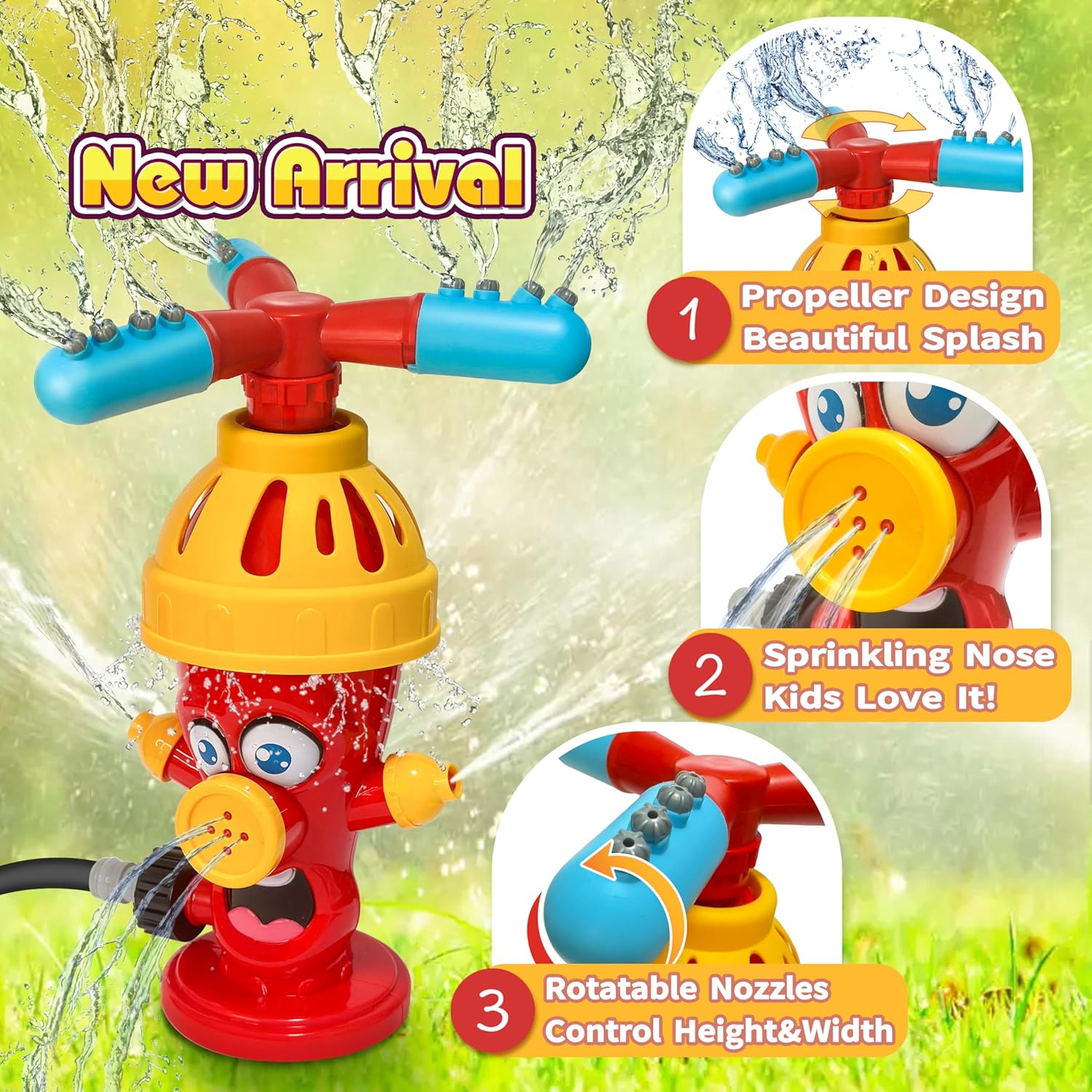 Hydrant Sprinkle Water Spray T - Kids Outdoor Yard Toys ulasan dan harga