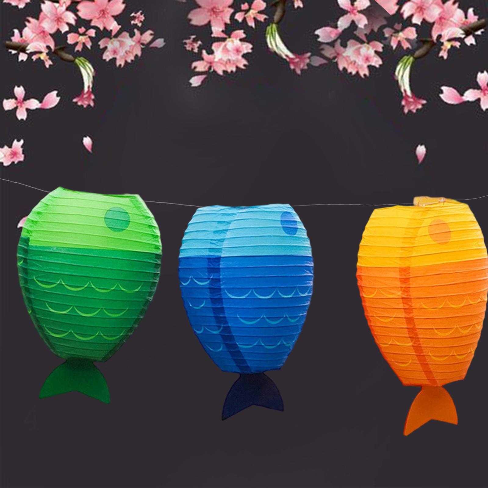 Fish Paper Lantern Cute Craft  - Kids Outdoor Decor ulasan dan harga