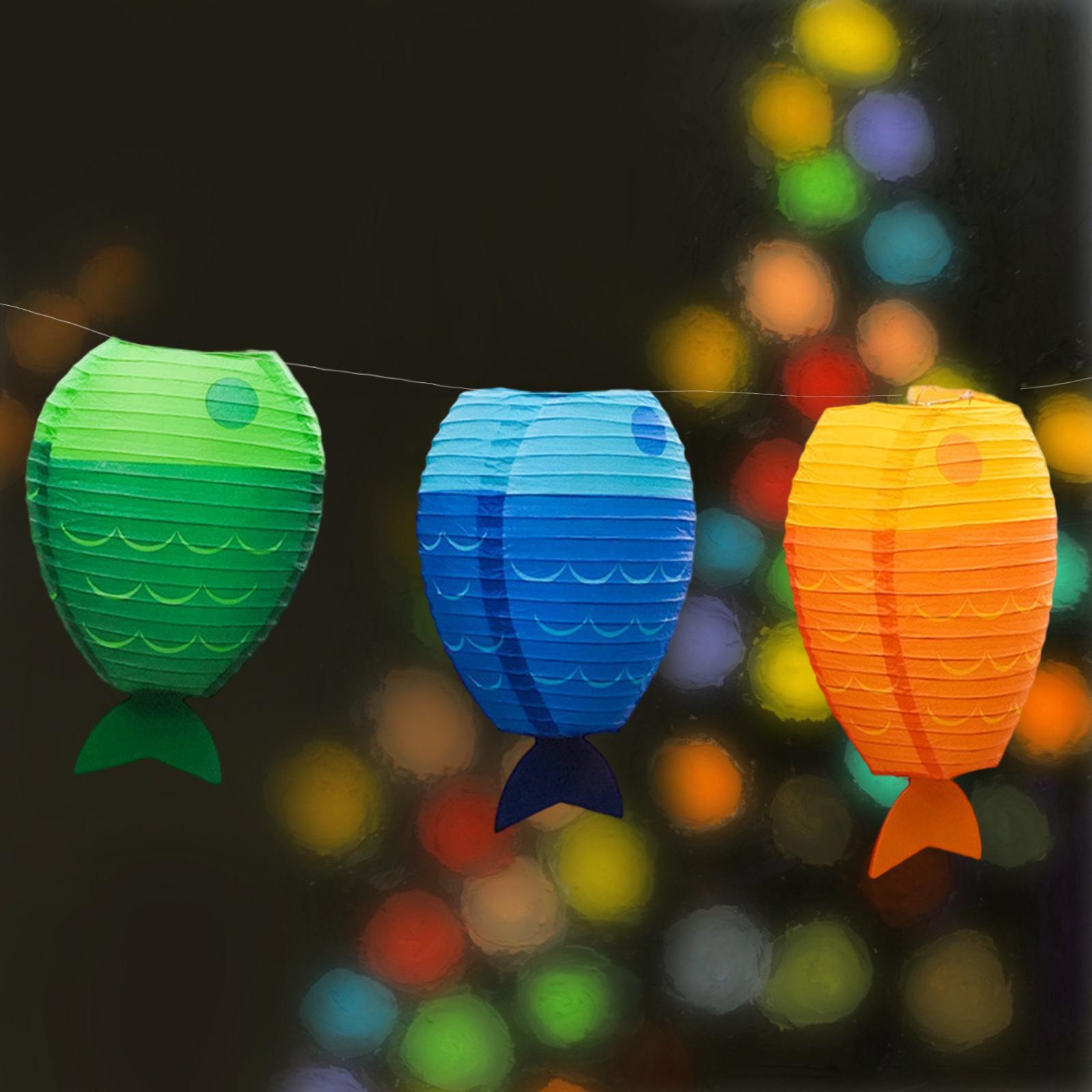 Fish Paper Lantern Cute Craft  - Kids Outdoor Decor ulasan dan harga