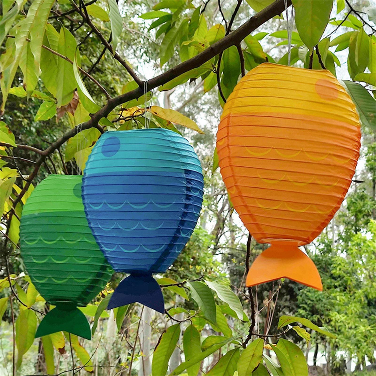 Fish Paper Lantern Cute Craft  - Kids Outdoor Decor ulasan dan harga