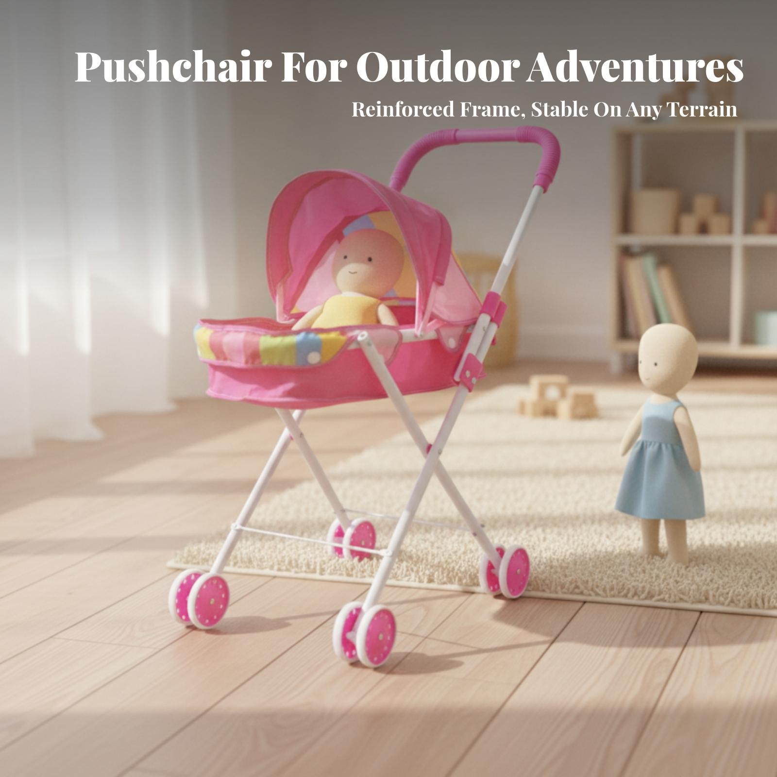 Folding Kids Push Cart Doll St - Kids Indoor Outdoor Cart ulasan dan harga