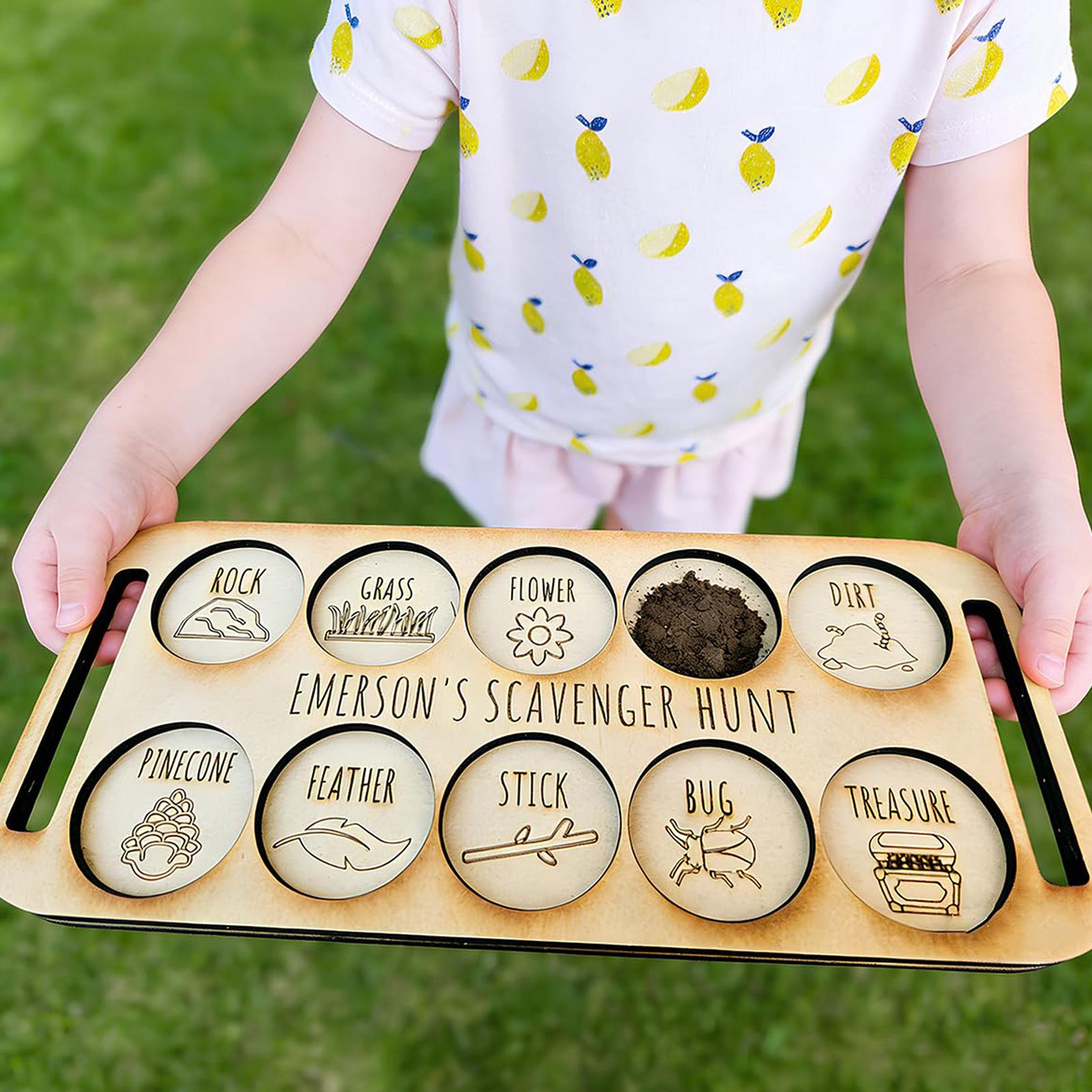 Scavenger Hunt for Kids Wooden - Kids Outdoor Nature Scavenger Hunt ulasan dan harga