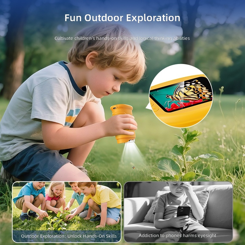 Portable Digital Microscope, H - Kids Outdoor Microscope ulasan dan harga