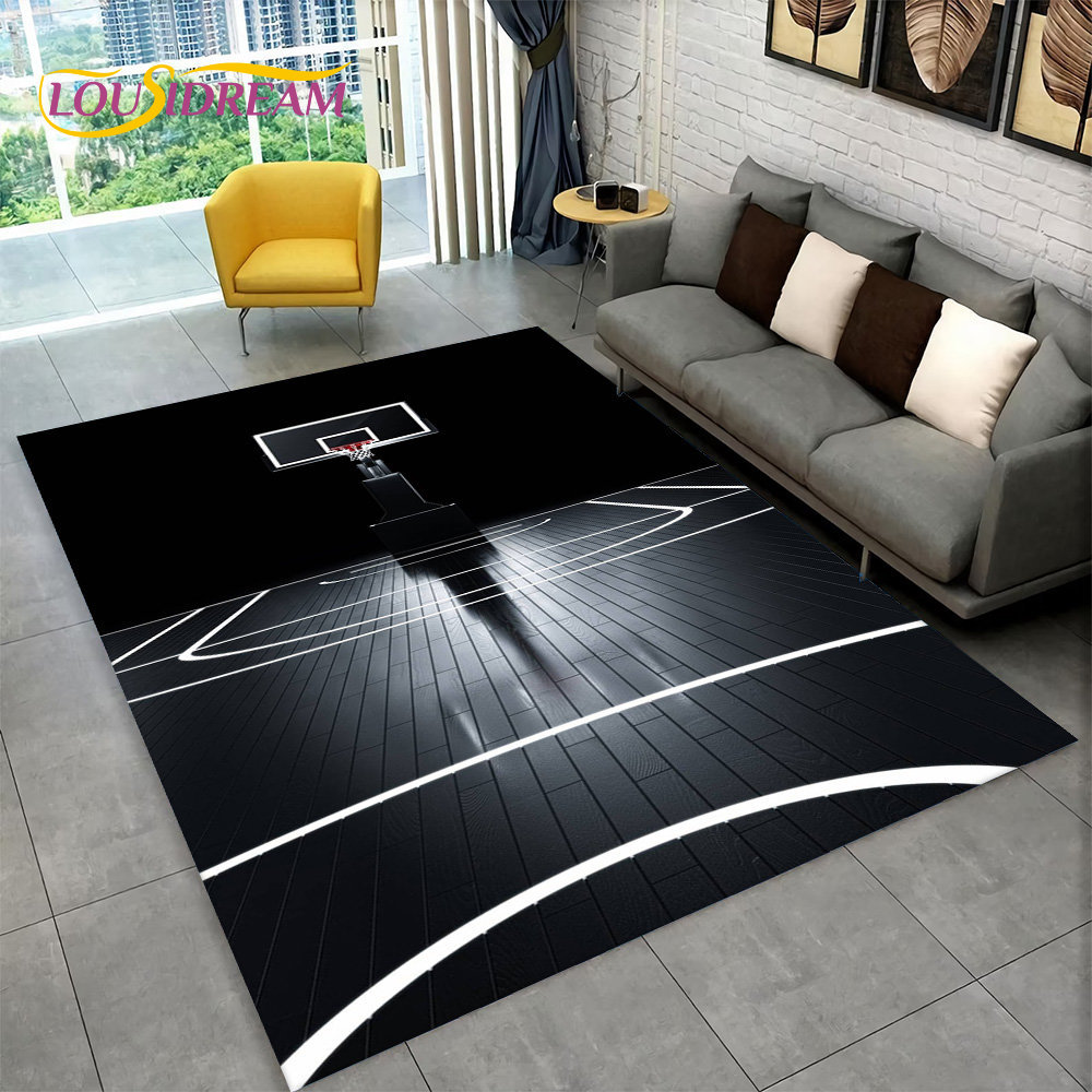 3D Basketball Cour Cartoon Are - Kids Outdoor Flooring ulasan dan harga