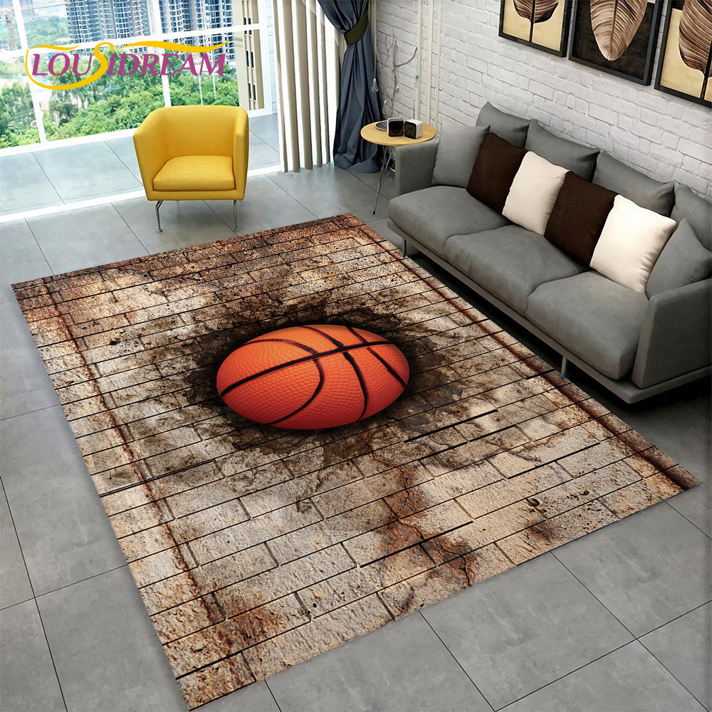 3D Basketball Cour Cartoon Are - Kids Outdoor Flooring ulasan dan harga