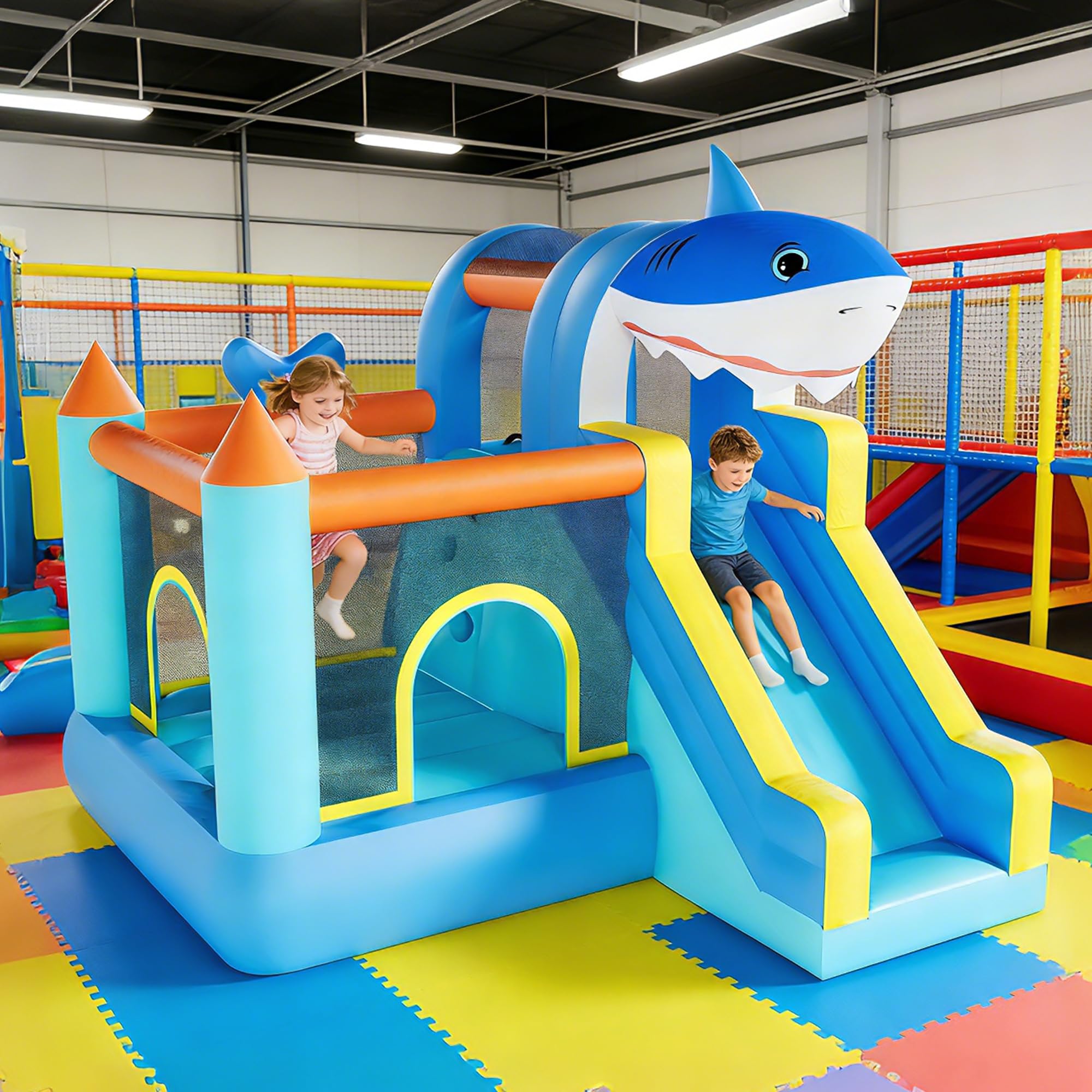 Inflatable Bounce House With S - Kids Outdoor House Accessories ulasan dan harga