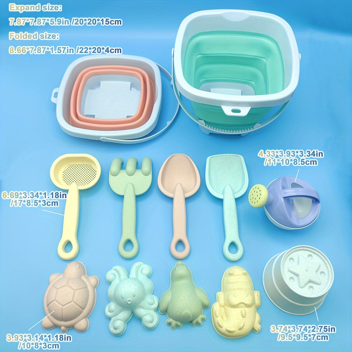 11 PCS Beach Sand Play Water S - Kids Outdoor Sandbox ulasan dan harga