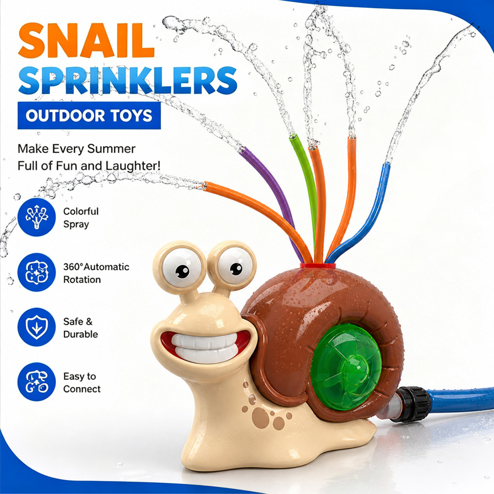 Water Spray Outdoor Toy Snail  - Kids Outdoor Yard Toys ulasan dan harga
