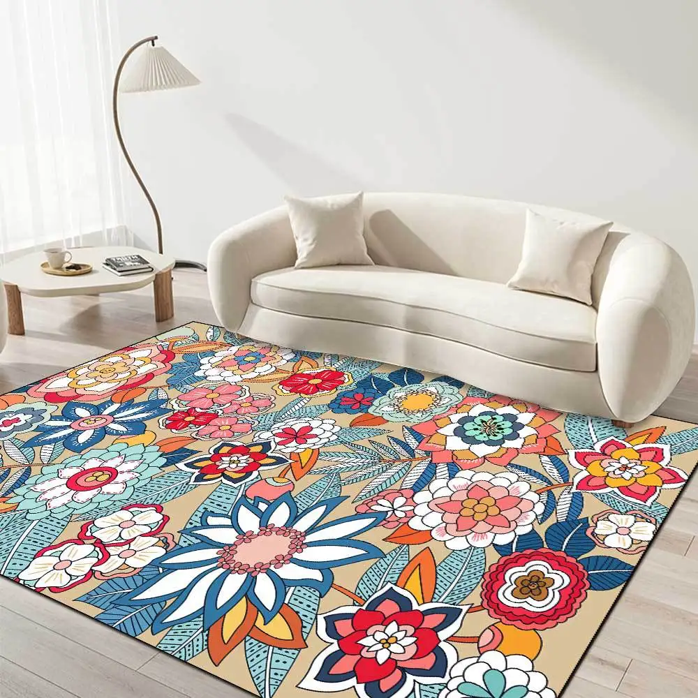 3D Colorful Flower Carpets For - Kids Outdoor Lounge ulasan dan harga
