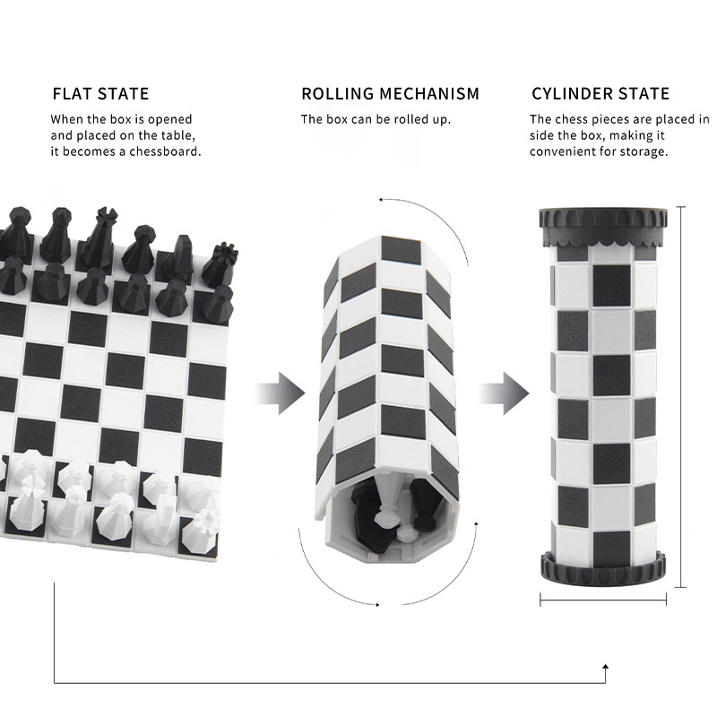 2 in 1 Portable Chess Game Set - Kids Outdoor Storage ulasan dan harga